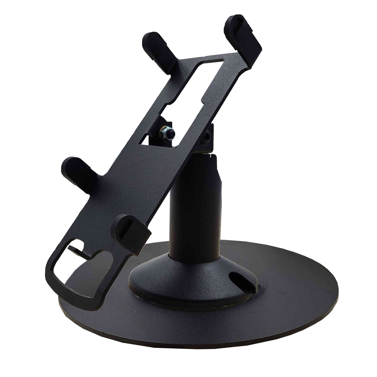 PAX A930 (Shift4) stand, low freestanding swivel & tilt with round plate, view 2