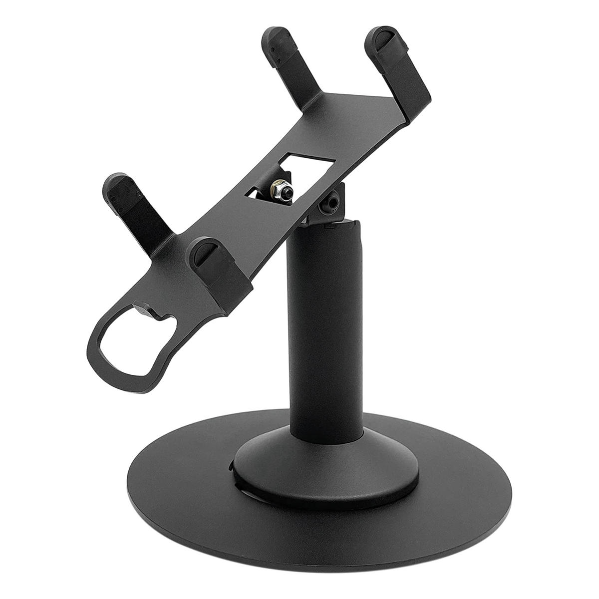PAX A80 stand, black freestanding swivel & tilt with round plate