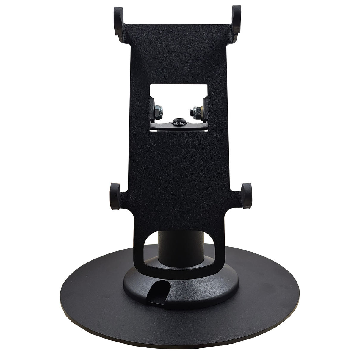 Dejavoo QD2, QD4, & QD5 stand, freestanding swivel & tilt with round plate, view 3