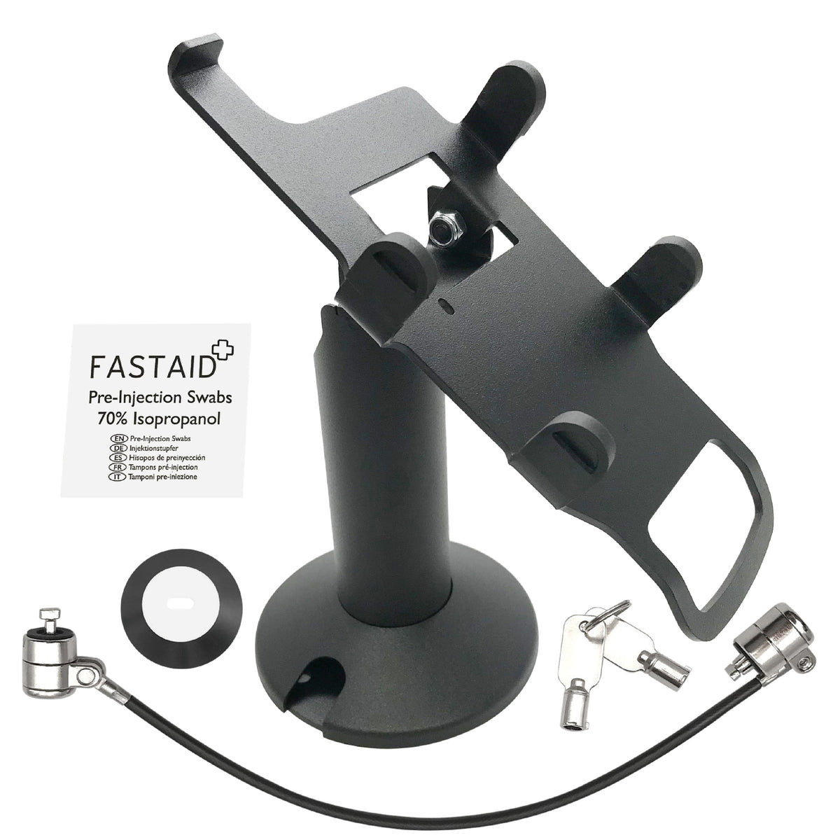 Verifone VX805 stand, swivel & tilt with tether lock