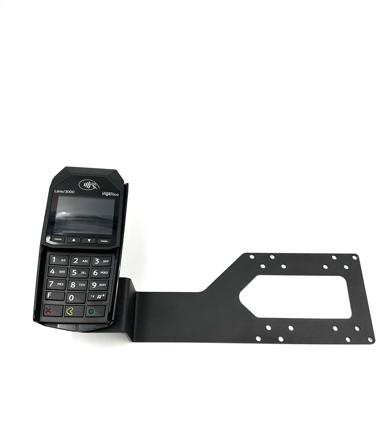 Ingenico Lane 3000/3600/5000/7000/8000 stand, vesa lift mounting bracket for 19" and 23" monitor (one piece) (fits lane 3000/3600/7000/8000), view 2