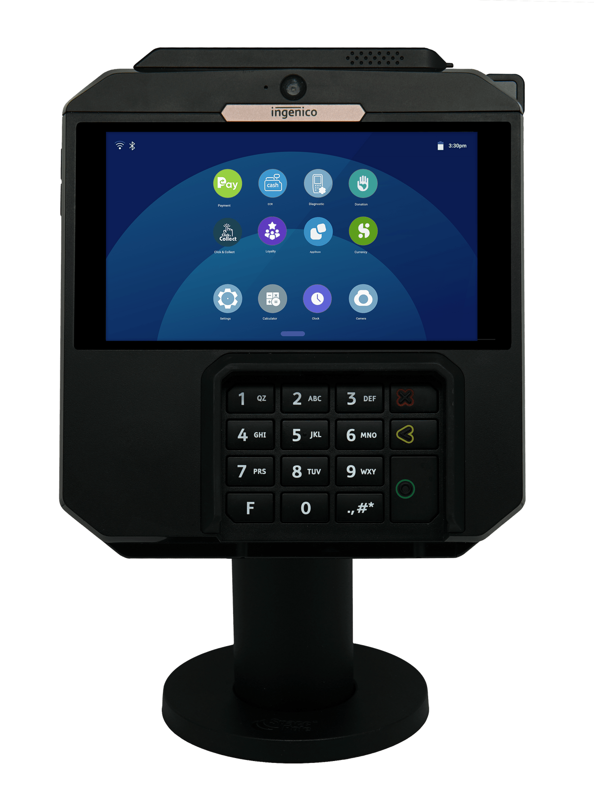 Ingenico Axium RX7000 multi-lane Android POS terminal with touchscreen display and keypad