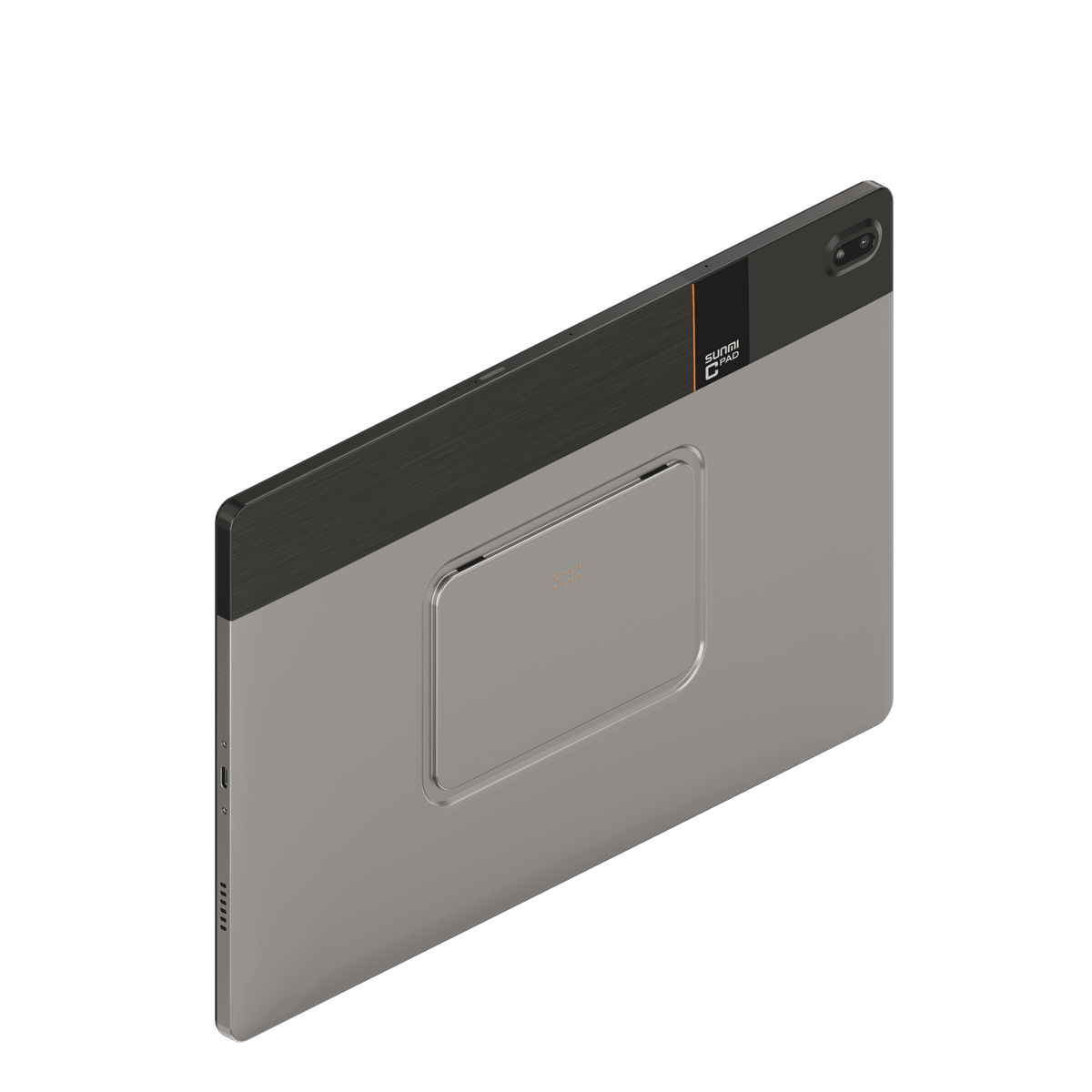 Side angle of SUNMI CPad 14 tablet highlighting slim profile and ports