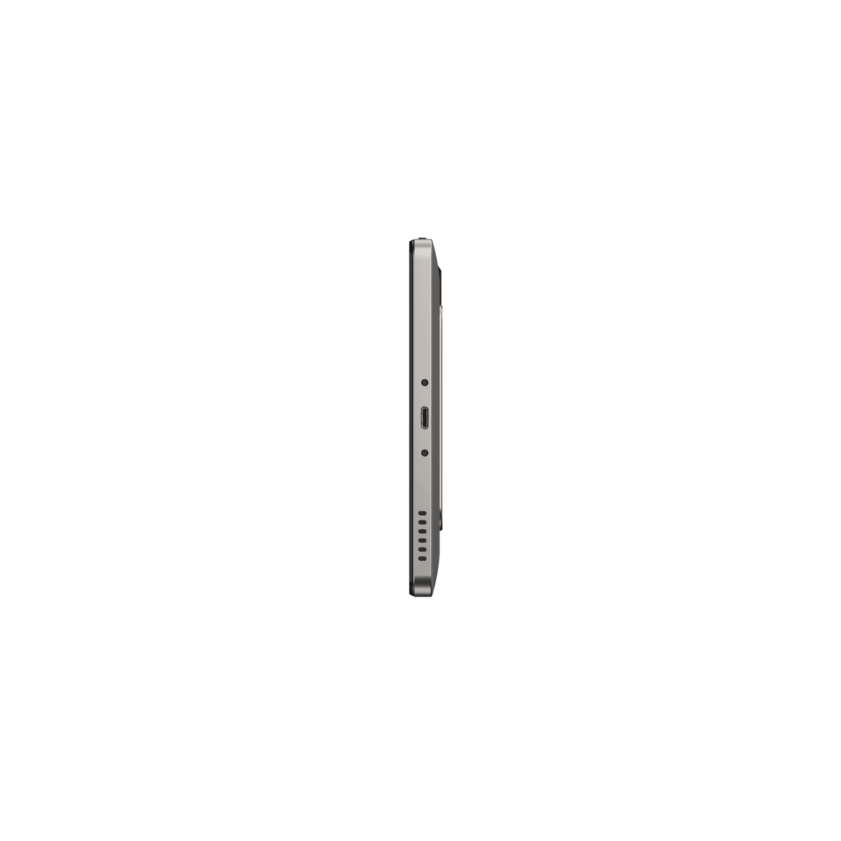 Bottom edge of SUNMI CPad 8.7 tablet displaying charging port, speaker, and connectivity options