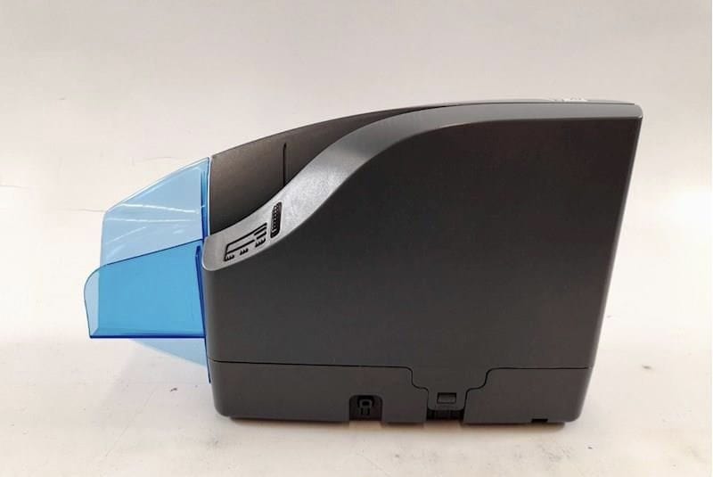CheXpress CX30 inkjet check scanner with blue output tray for digital check processing