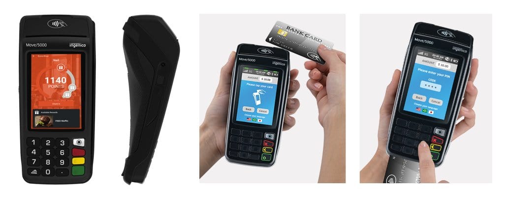 Ingenico Move/5000, Bluetooth, WiFi Terminal - detail view