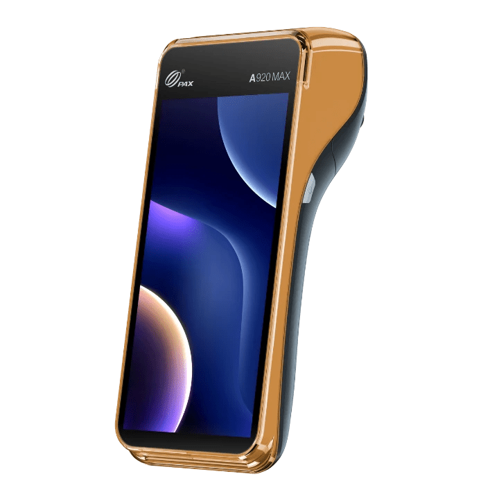 PAX A920 MAX showcasing it's slim profile