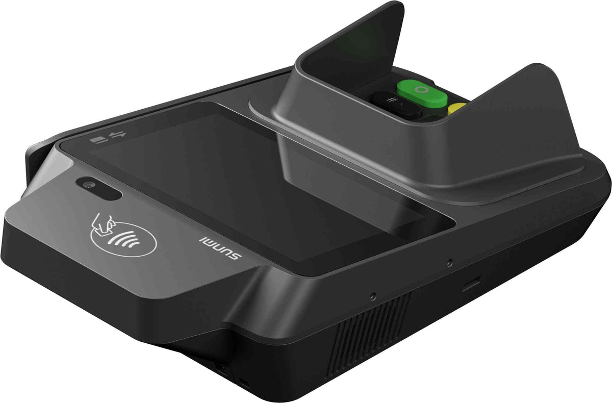 Sunmi P2 SmartPad with waterproof design and digital display
