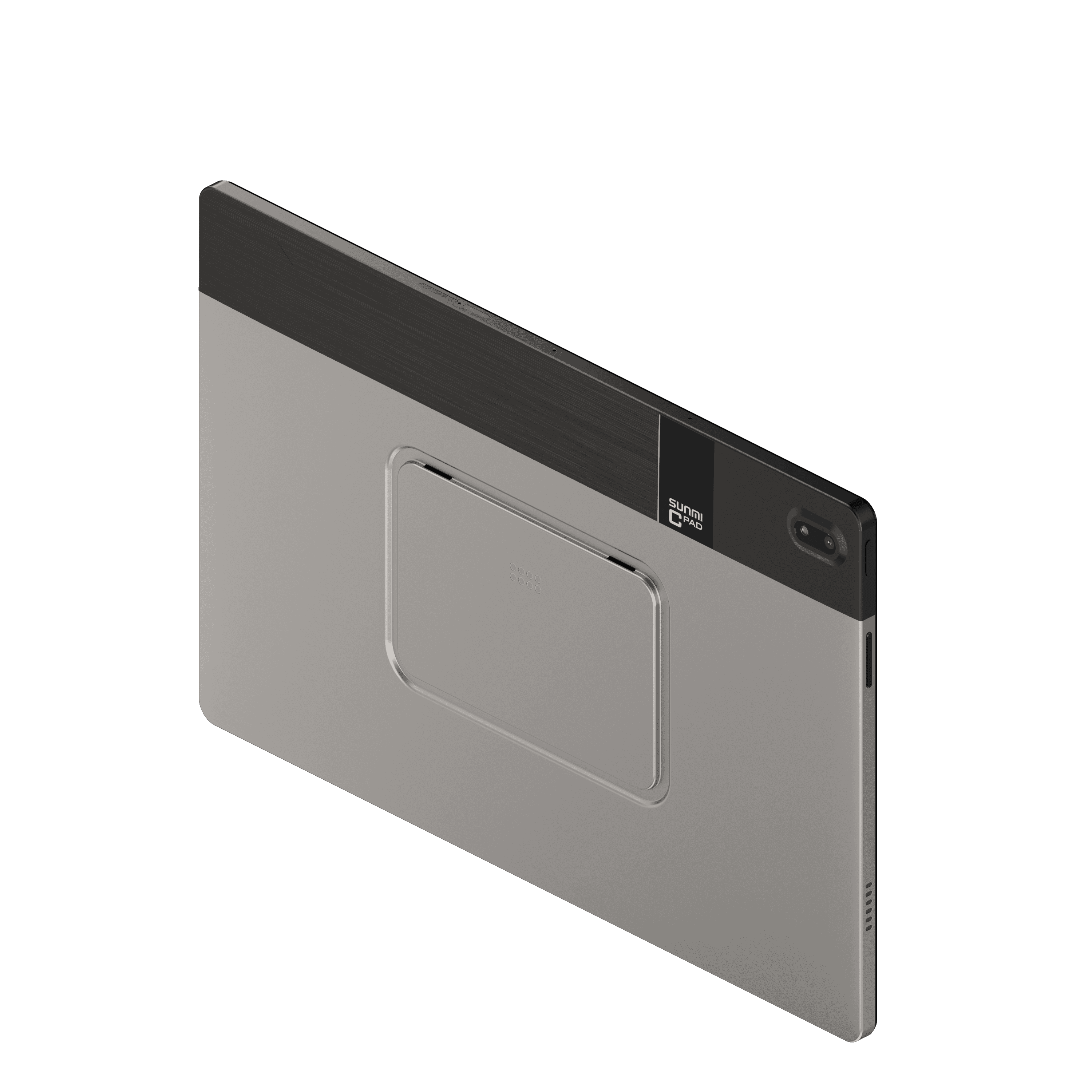 SUNMI CPad 14 back panel with textured finish and branding