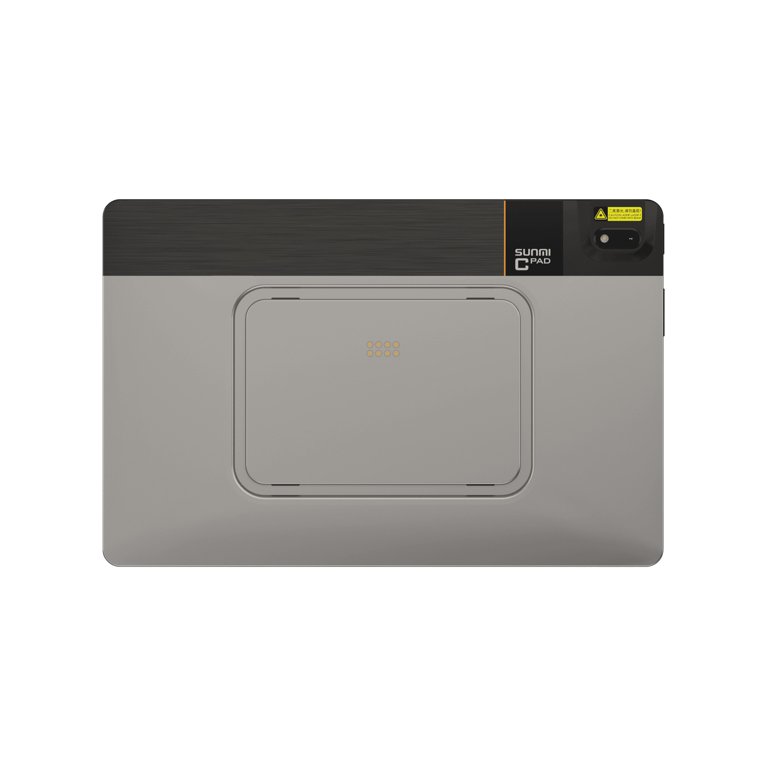 Close-up of SUNMI CPad 11 tablet with NFC and fingerprint sensor