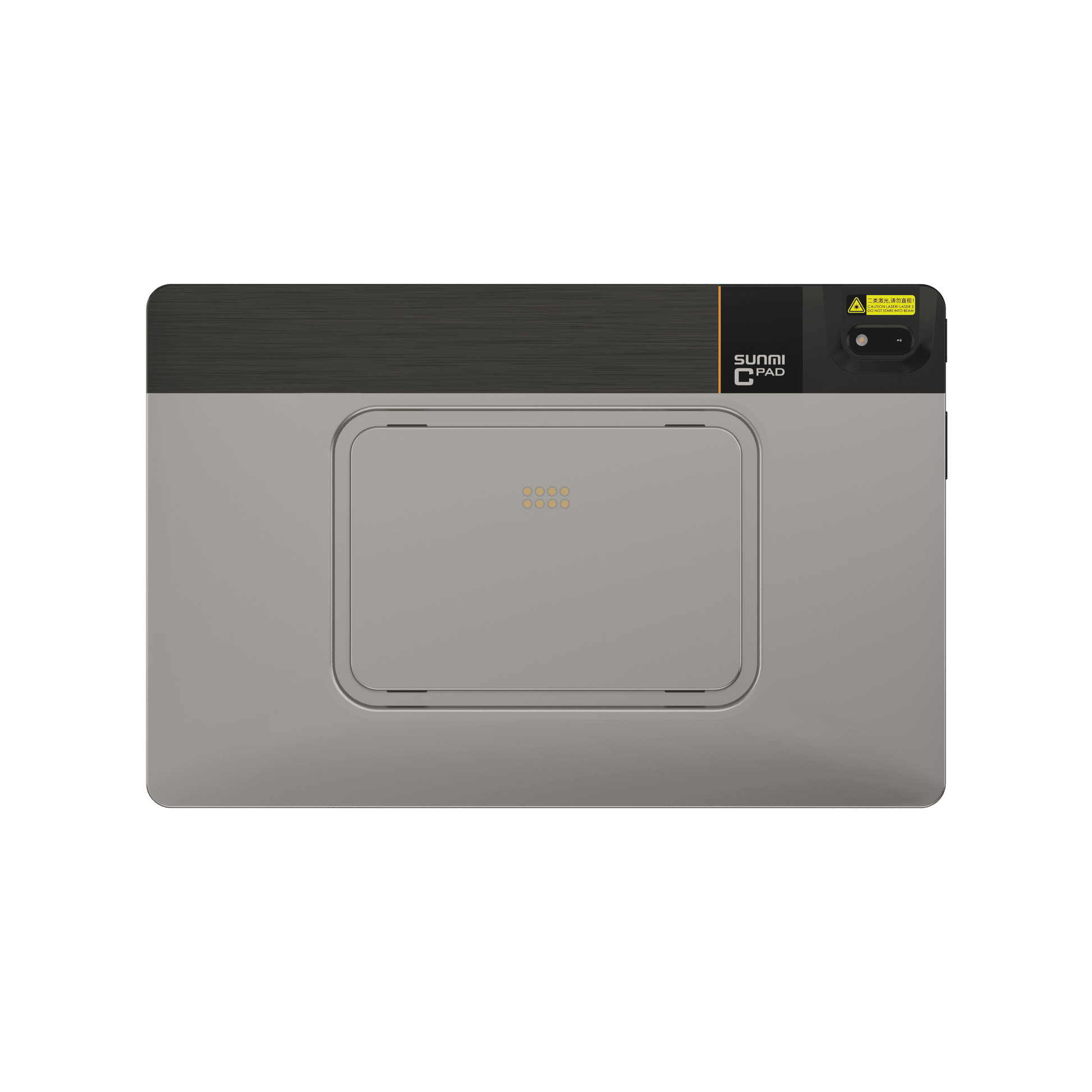 Close-up of SUNMI CPad 11 tablet with NFC and fingerprint sensor