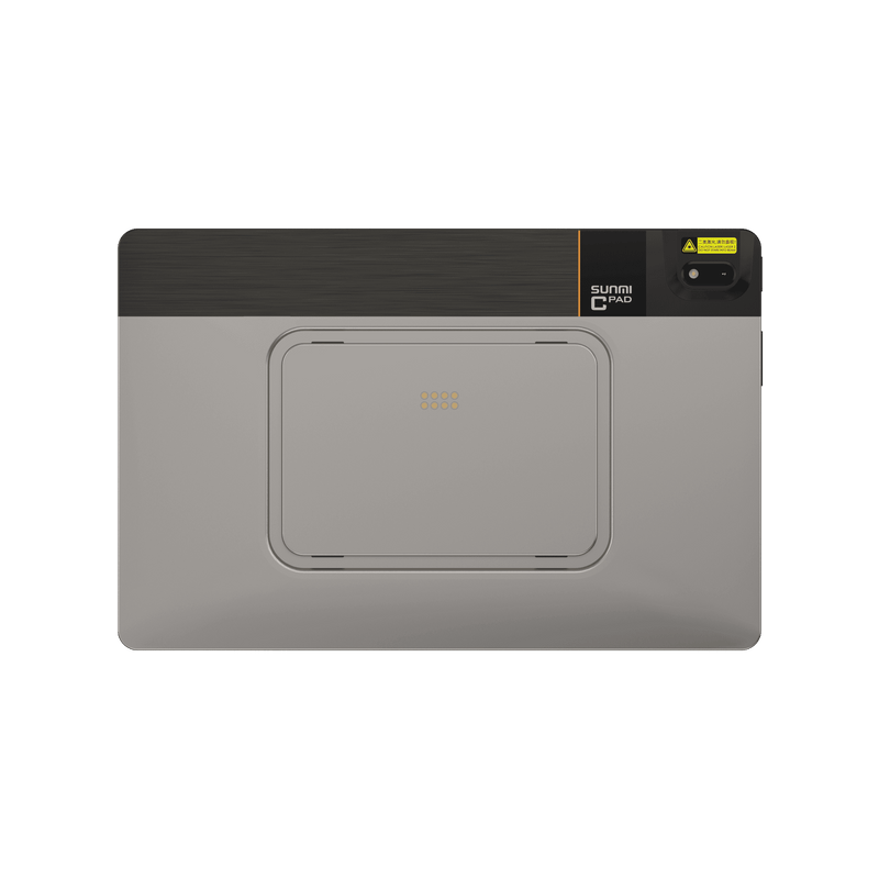 Close-up of SUNMI CPad 11 tablet with NFC and fingerprint sensor