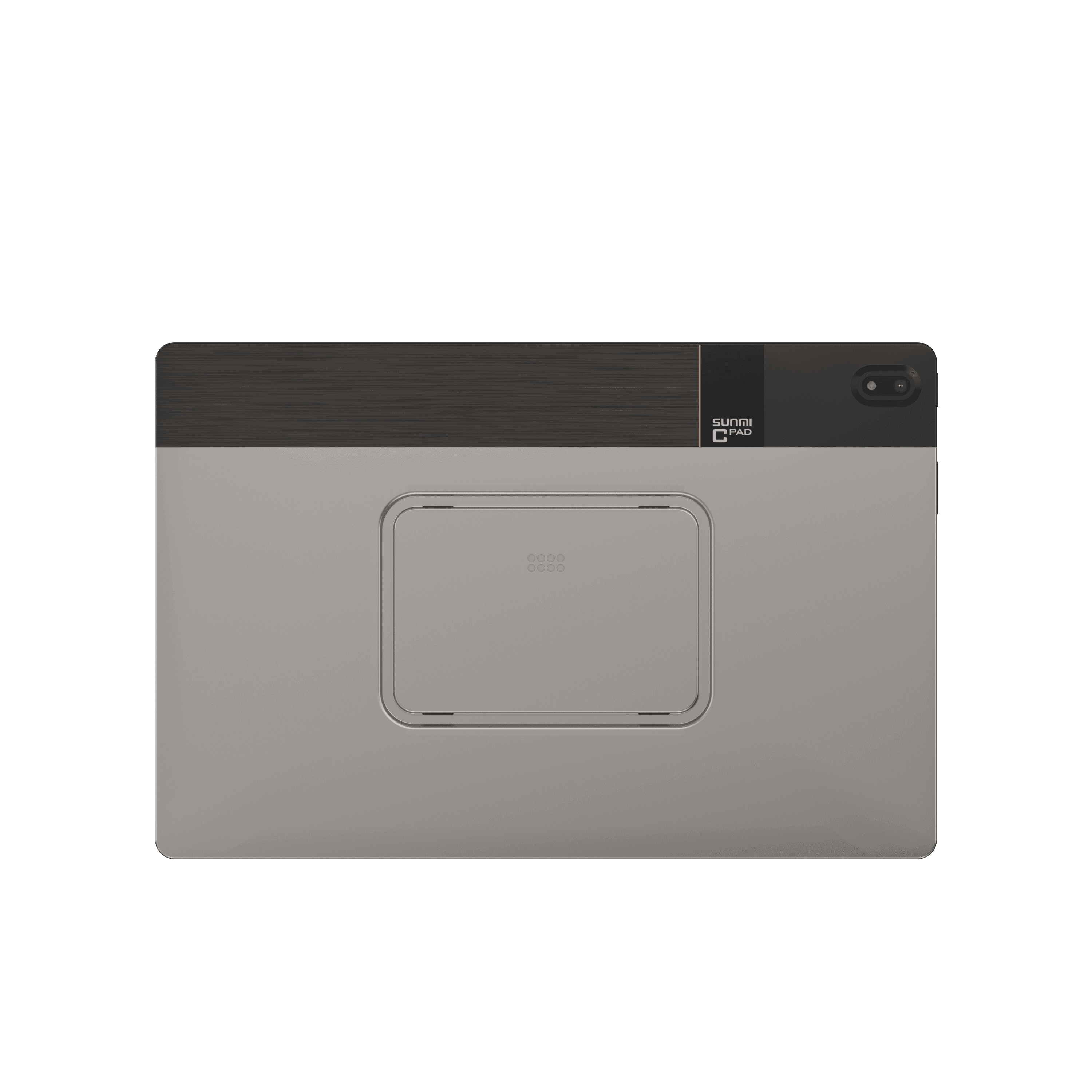 Side view of SUNMI CPad 14 with sleek black design and slim profile