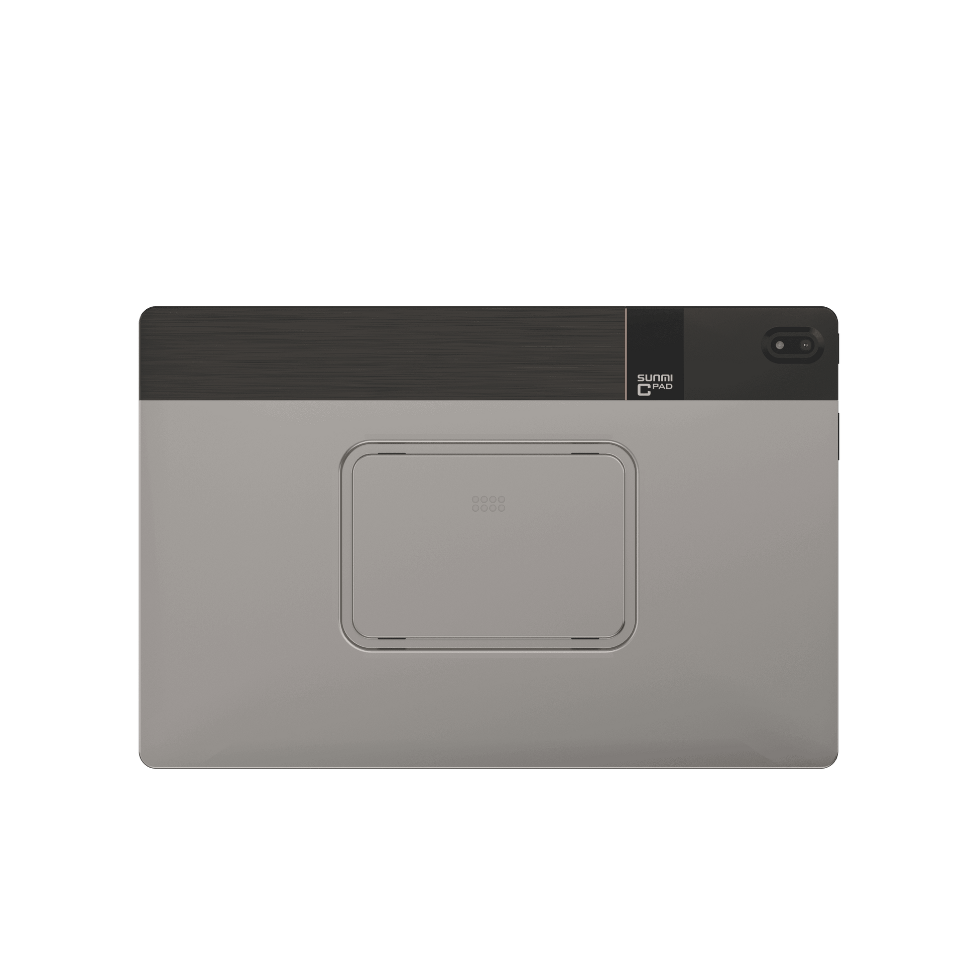 Side view of SUNMI CPad 14 with sleek black design and slim profile
