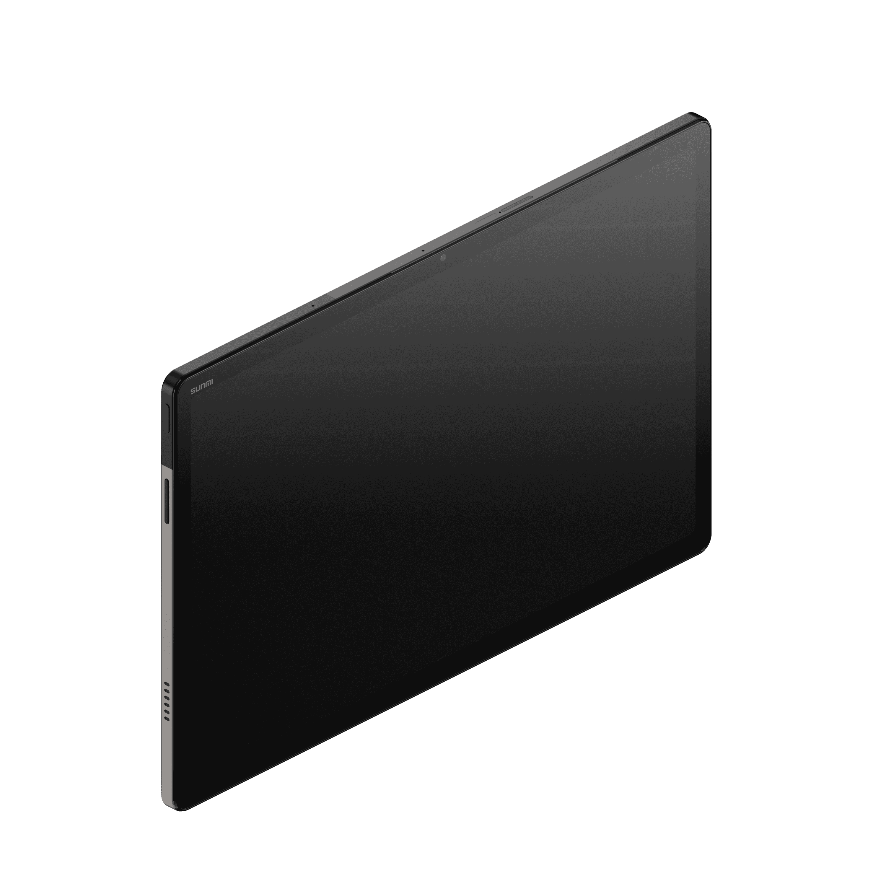 SUNMI CPad 14 side view highlighting sleek design and ports