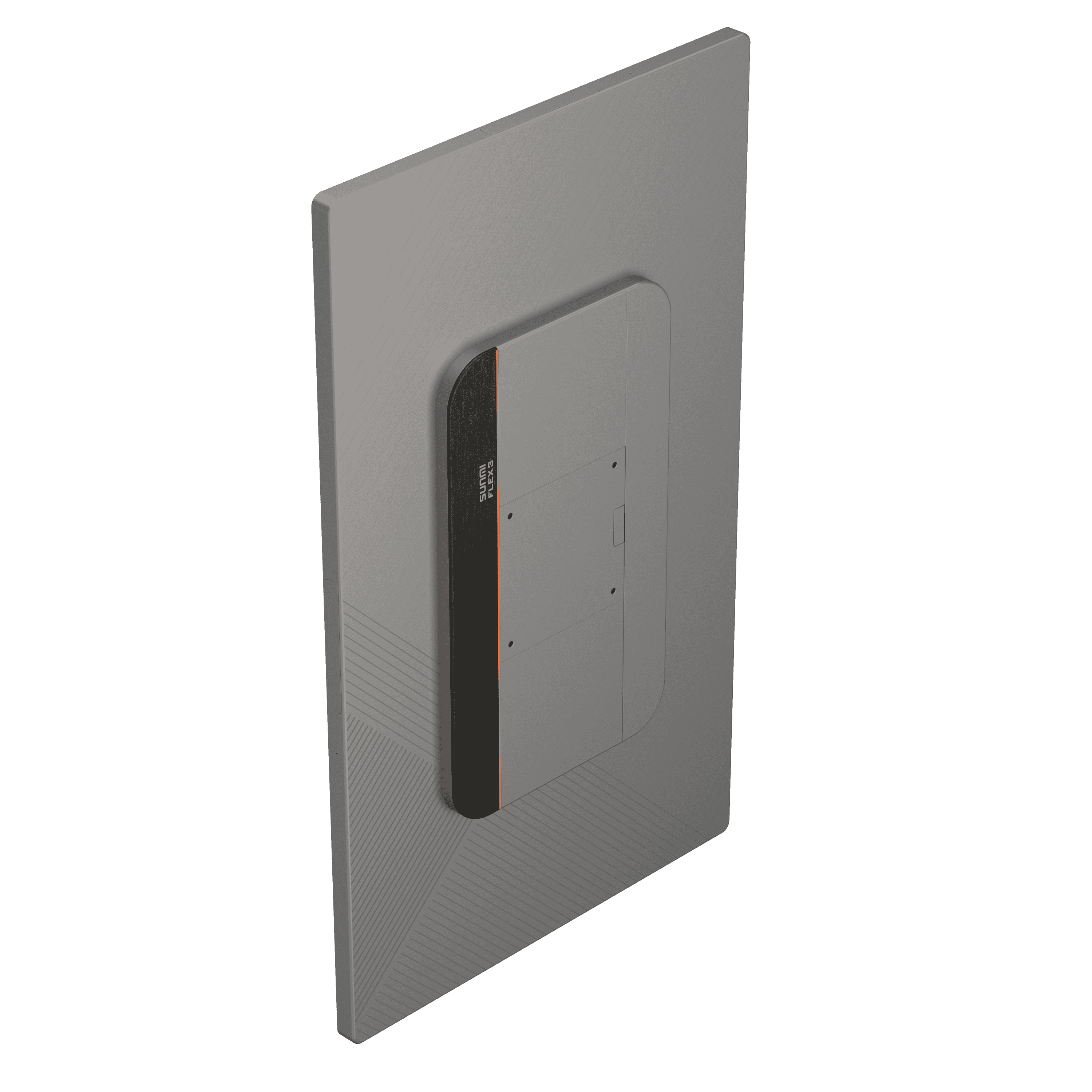 Side view of SUNMI FLEX 3 27 inch POS with modern gray finish