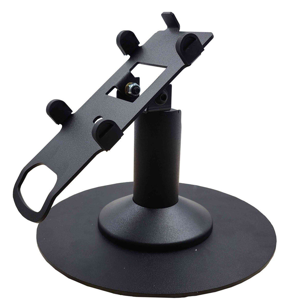 PAX A35 stand, low freestanding swivel & tilt with round plate, view 2