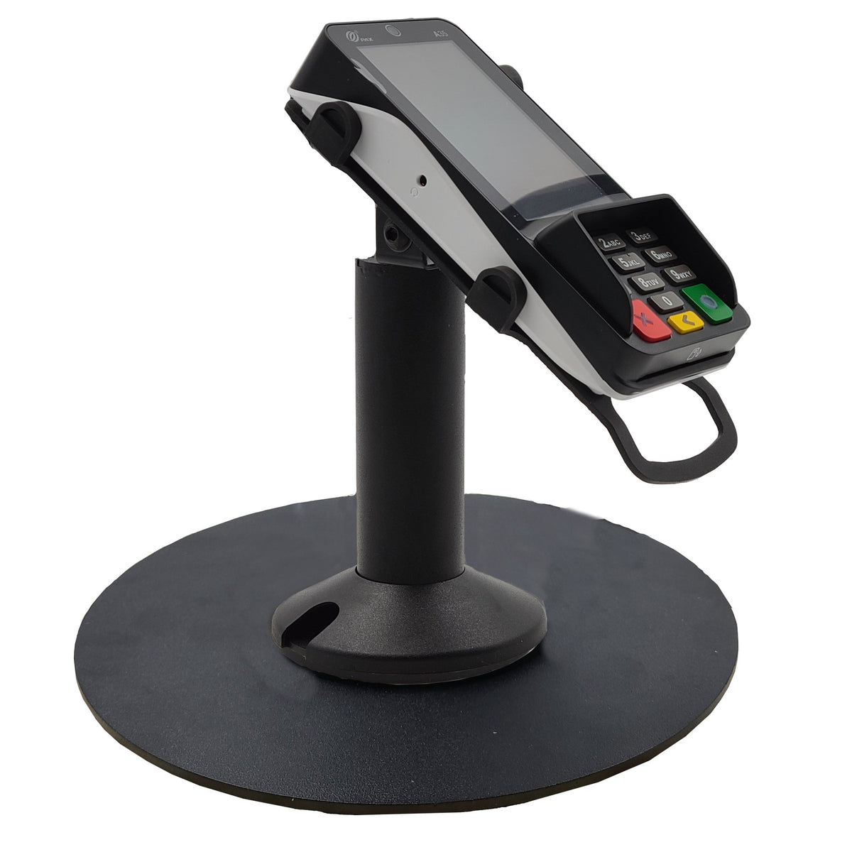 PAX A35 stand, freestanding swivel & tilt with round plate, view 2