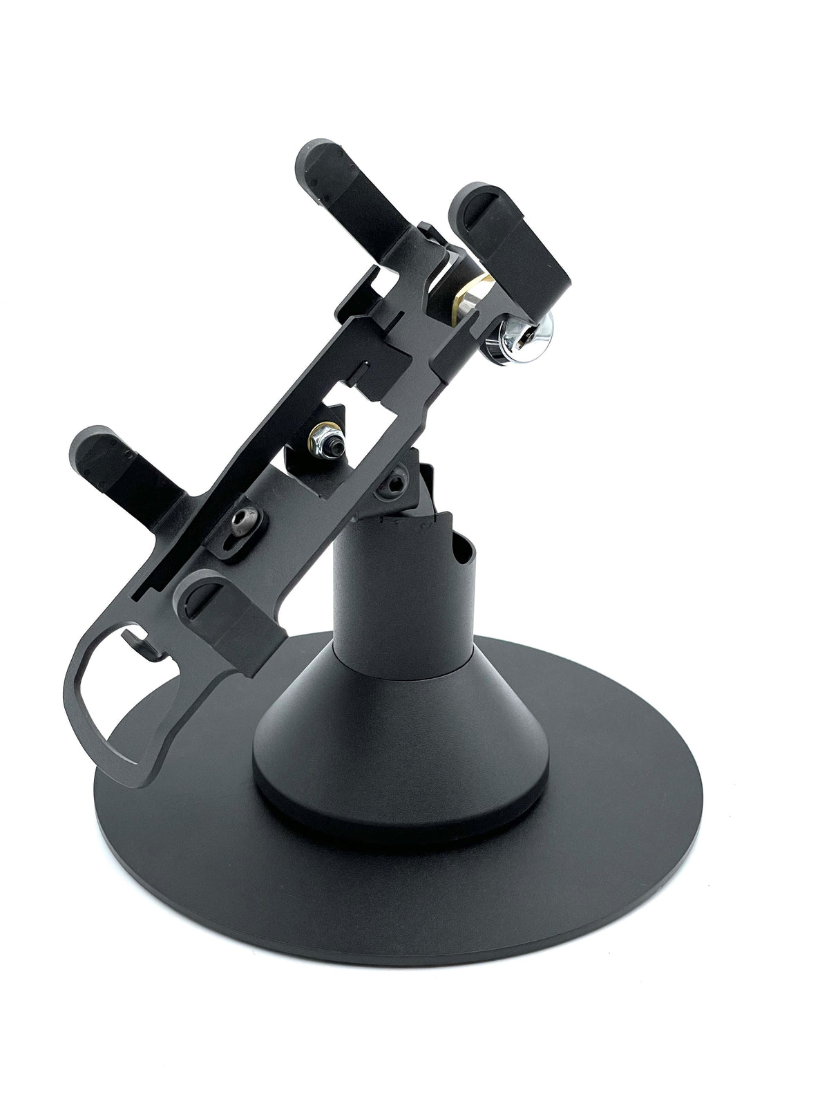 PAX A80 stand, locking low freestanding swivel with round plate, view 2