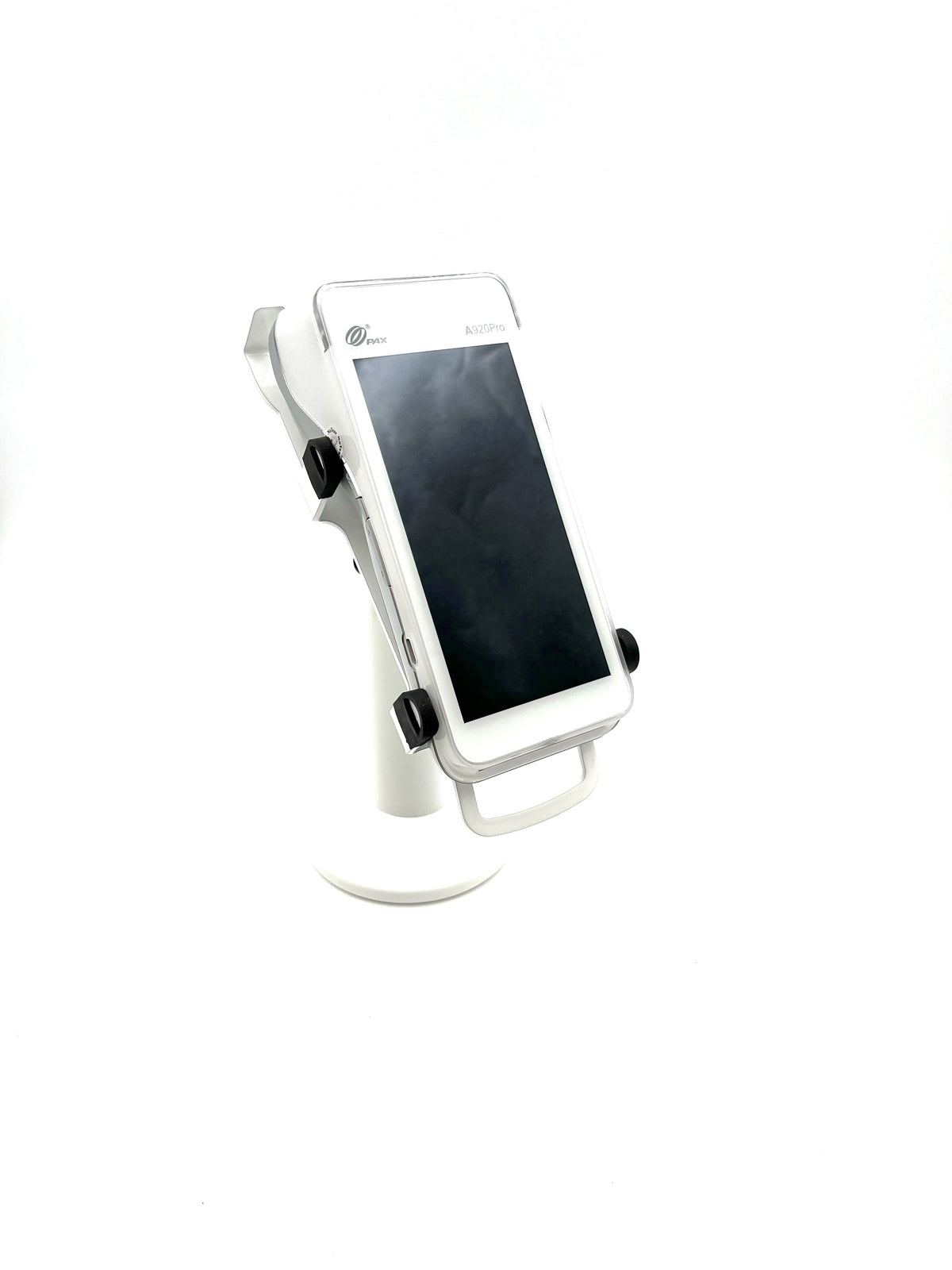 PAX A920/A920 Pro stand, freestanding swivel & tilt with round plate (white), view 4