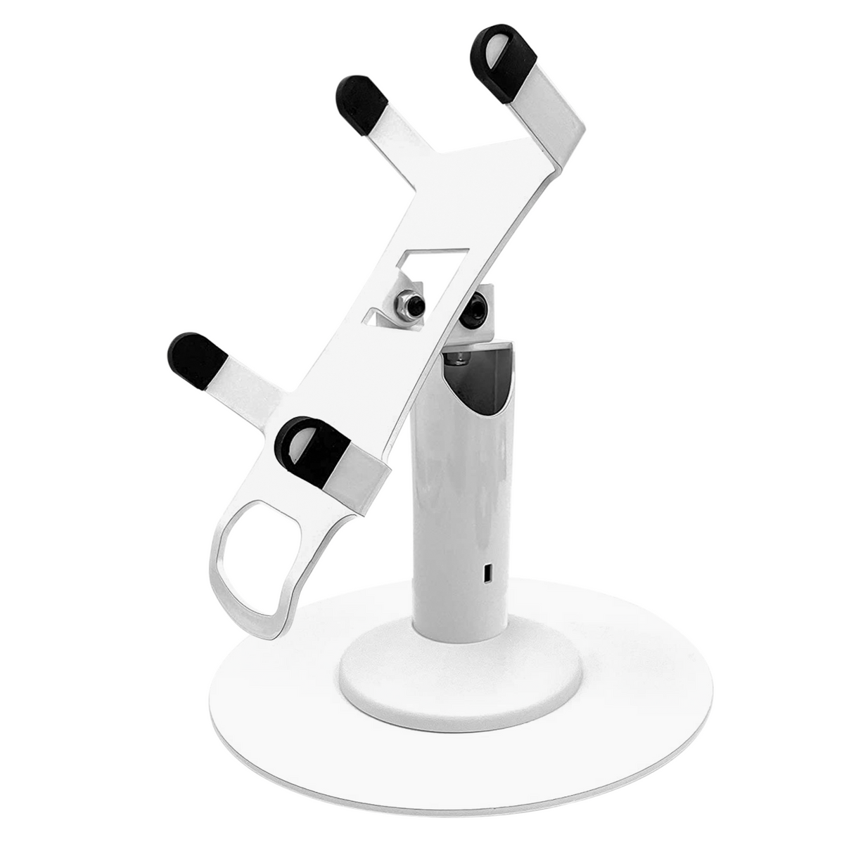 PAX A80 stand, freestanding swivel & tilt with round plate (white)