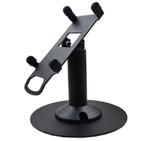 Dejavoo QD2, QD4, & QD5 stand, freestanding swivel & tilt with round plate, view 2