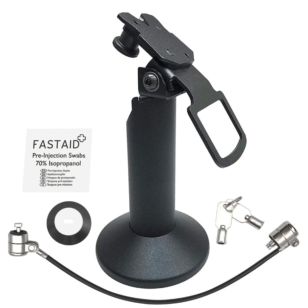 Ingenico Lane 3000/3600/5000/7000/8000 stand, swivel & tilt with tether lock (fits lane 3000/5000/7000/8000)