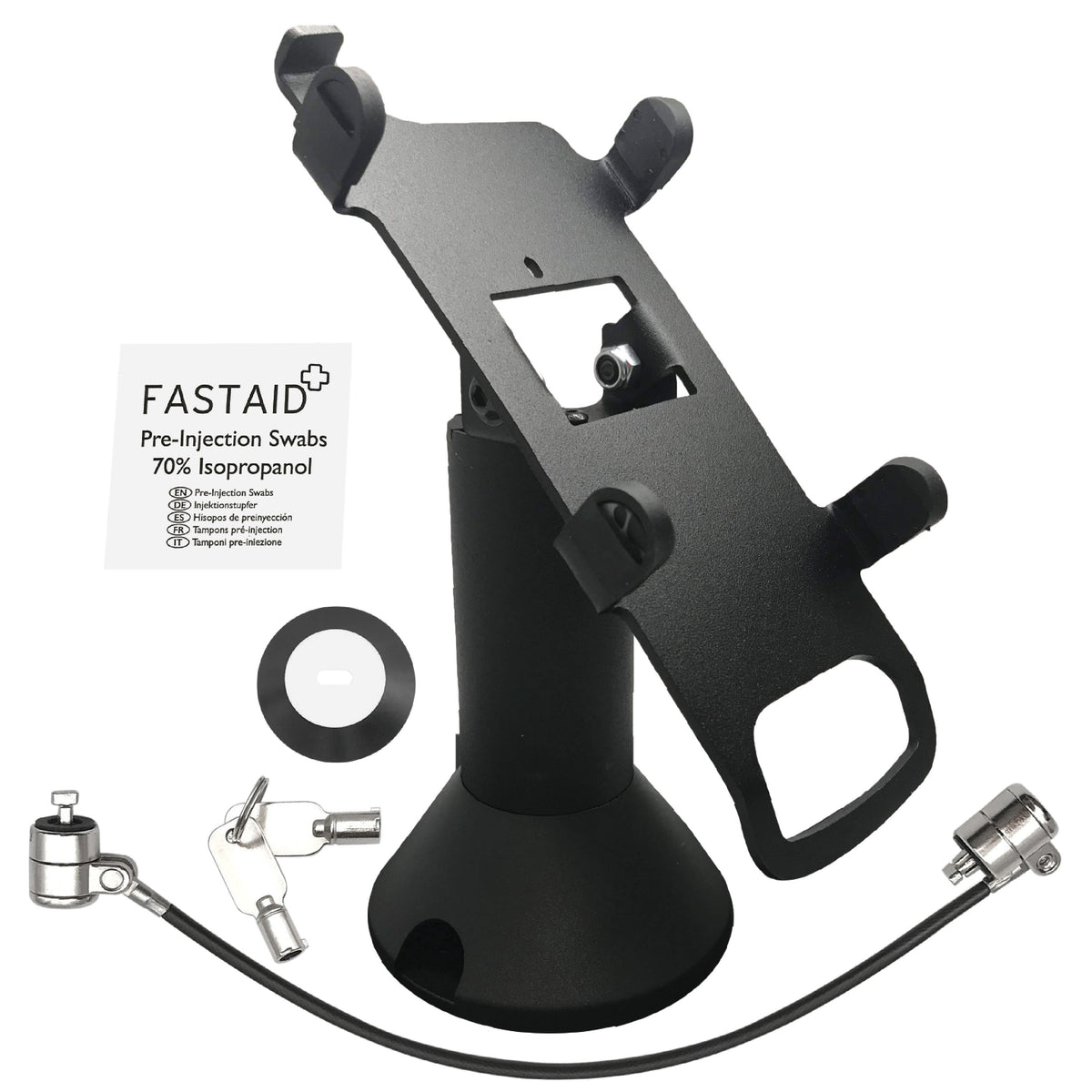 Ingenico iPP310/iPP315/iPP320/iPP350 stand, swivel & tilt with tether lock