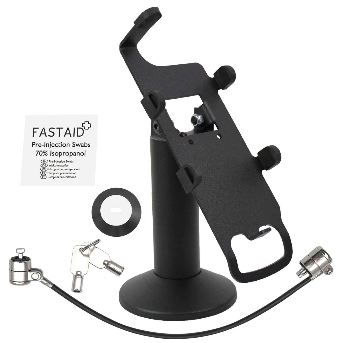 Verifone P200/P400 stand, swivel & tilt with tether lock