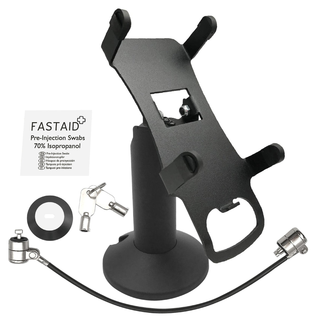 Verifone Vx520 stand, swivel & tilt with tether lock