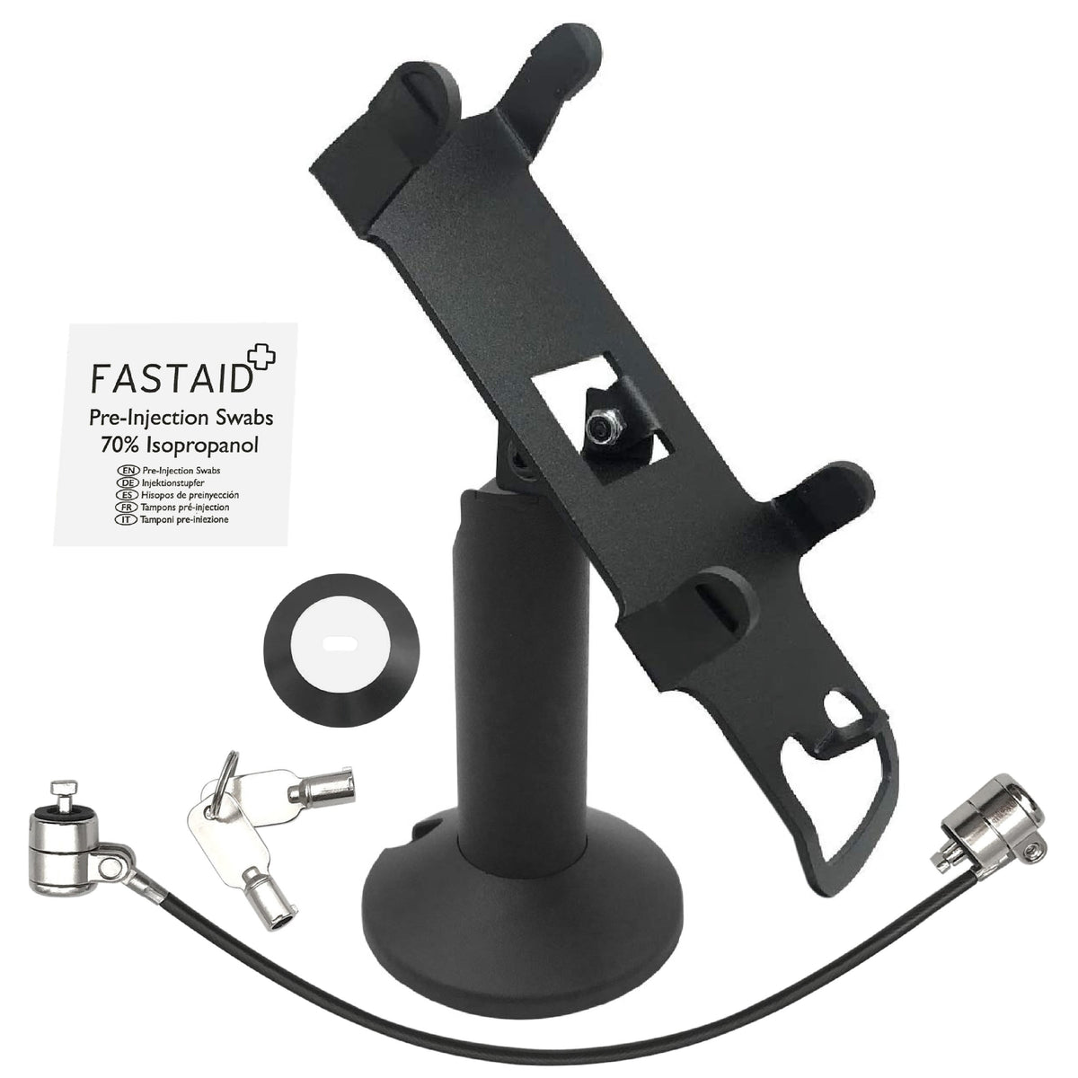 PAX S80 stand, swivel & tilt with tether lock