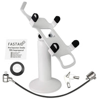 PAX A920/A920 Pro stand, swivel & tilt with tether lock (white)