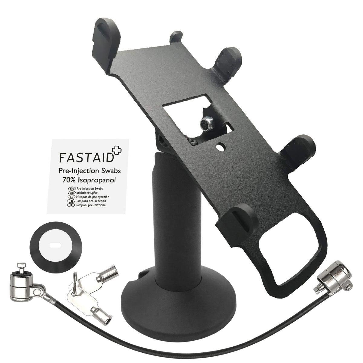 PAX S300/SP30 stand, swivel & tilt with tether lock