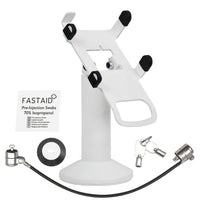 Dejavoo Z3/Z6 stand, swivel & tilt with tether lock (white)