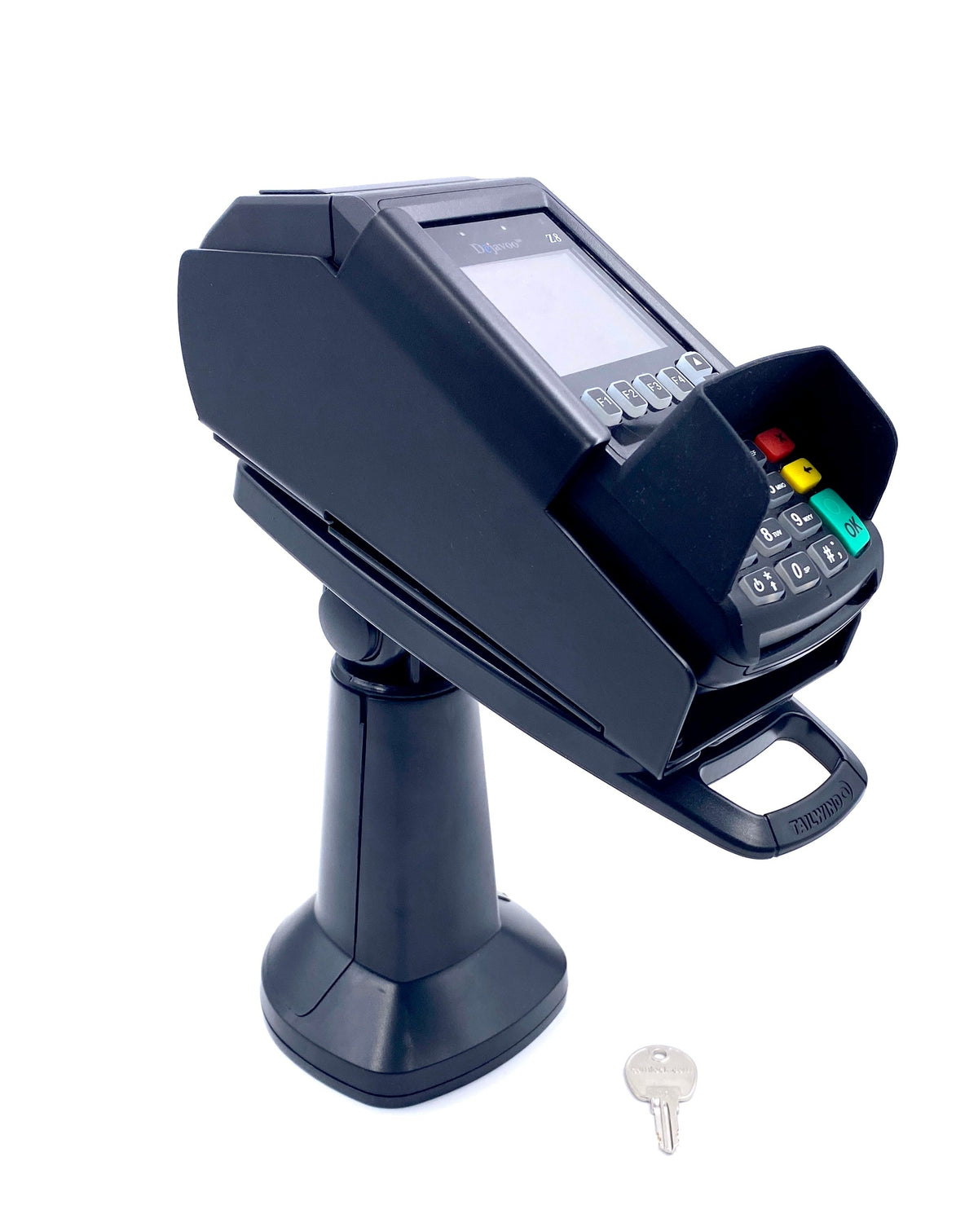 Castles VEGA3000 stand, havis countertop 7" key locking pole mount (fits vega3000 terminal), view 3