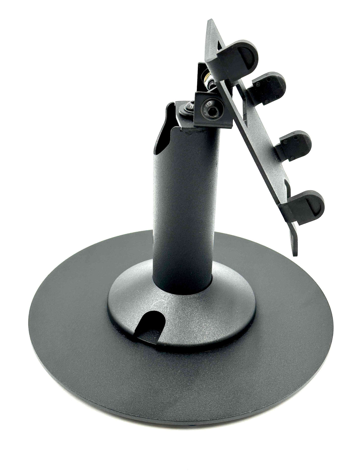 Dejavoo QD3 mPOS stand, freestanding swivel & tilt with round plate, view 2