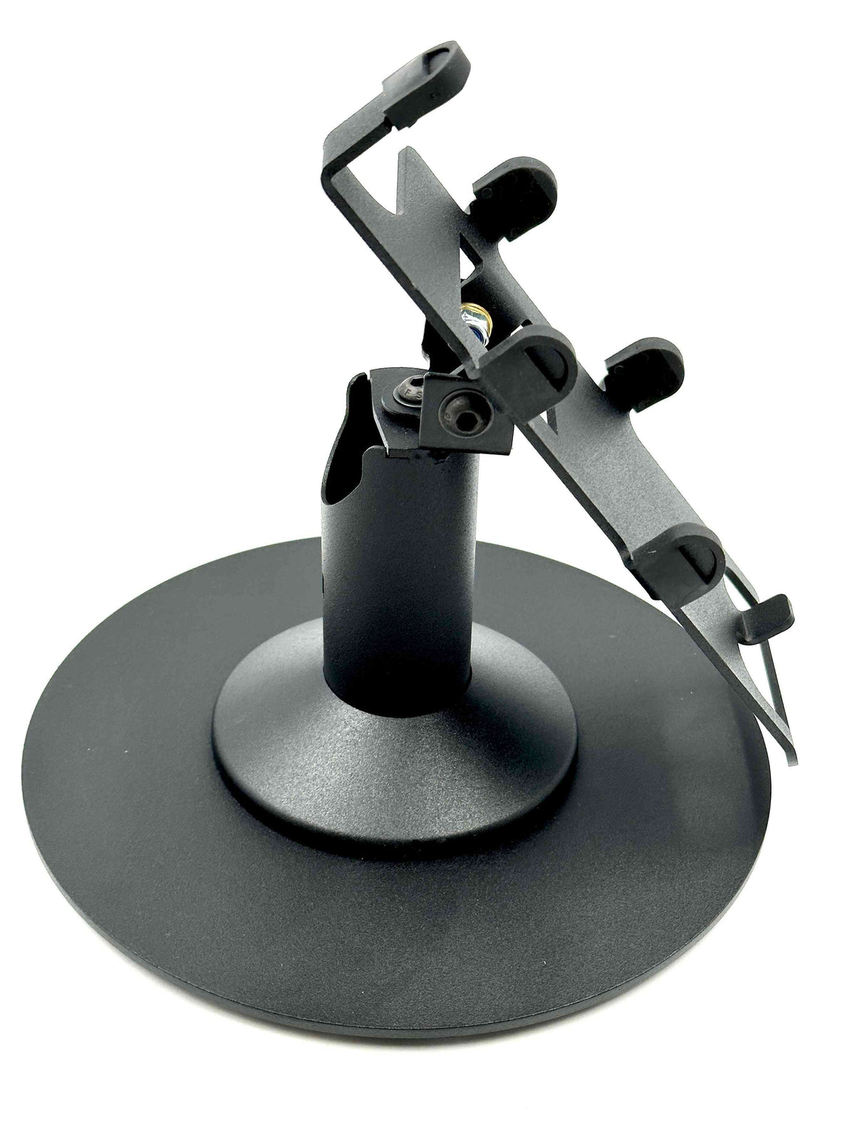 Verifone P200/P400 stand, low freestanding swivel & tilt with round plate, view 2