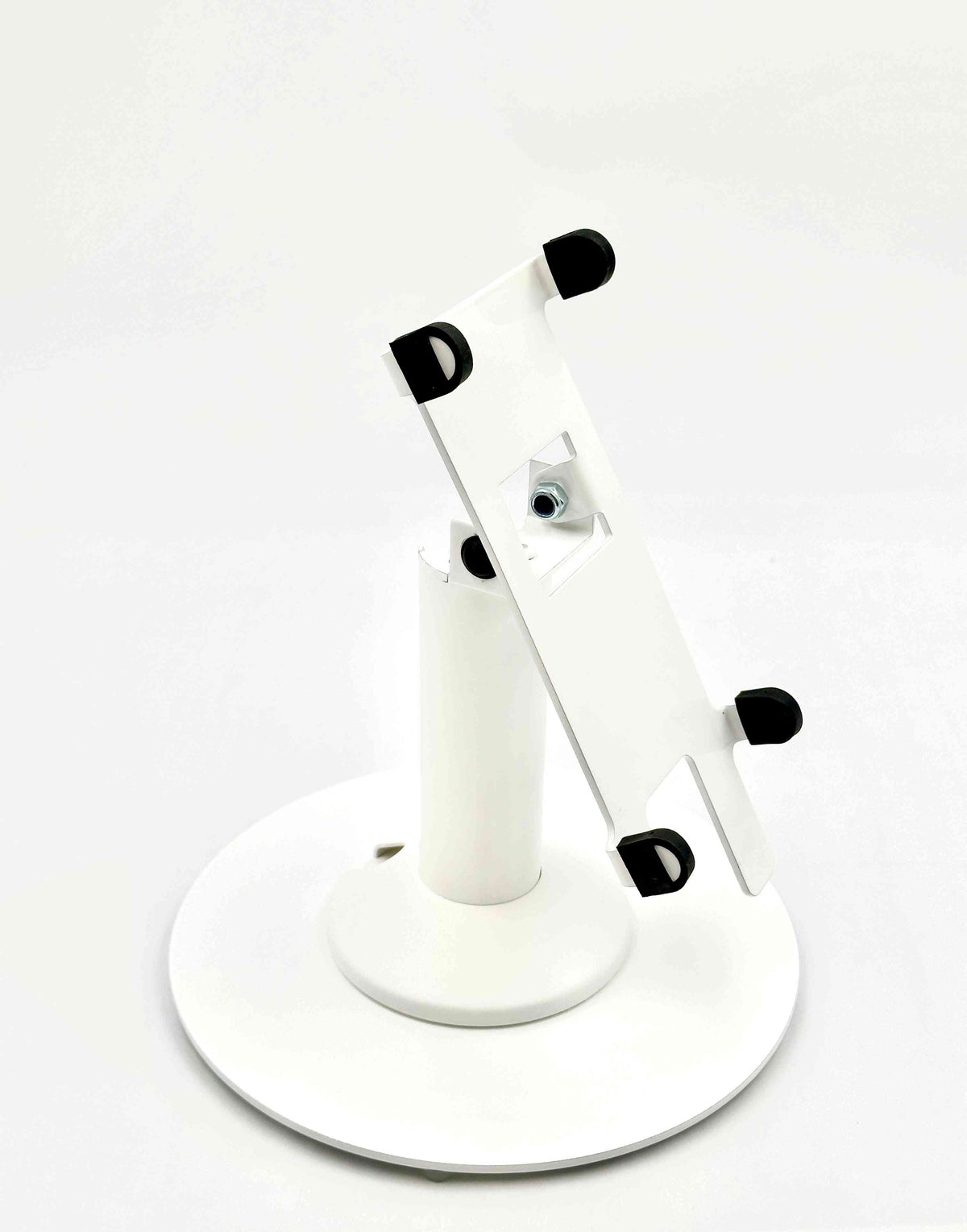 PAX A60 stand, freestanding swivel & tilt with round plate (white)