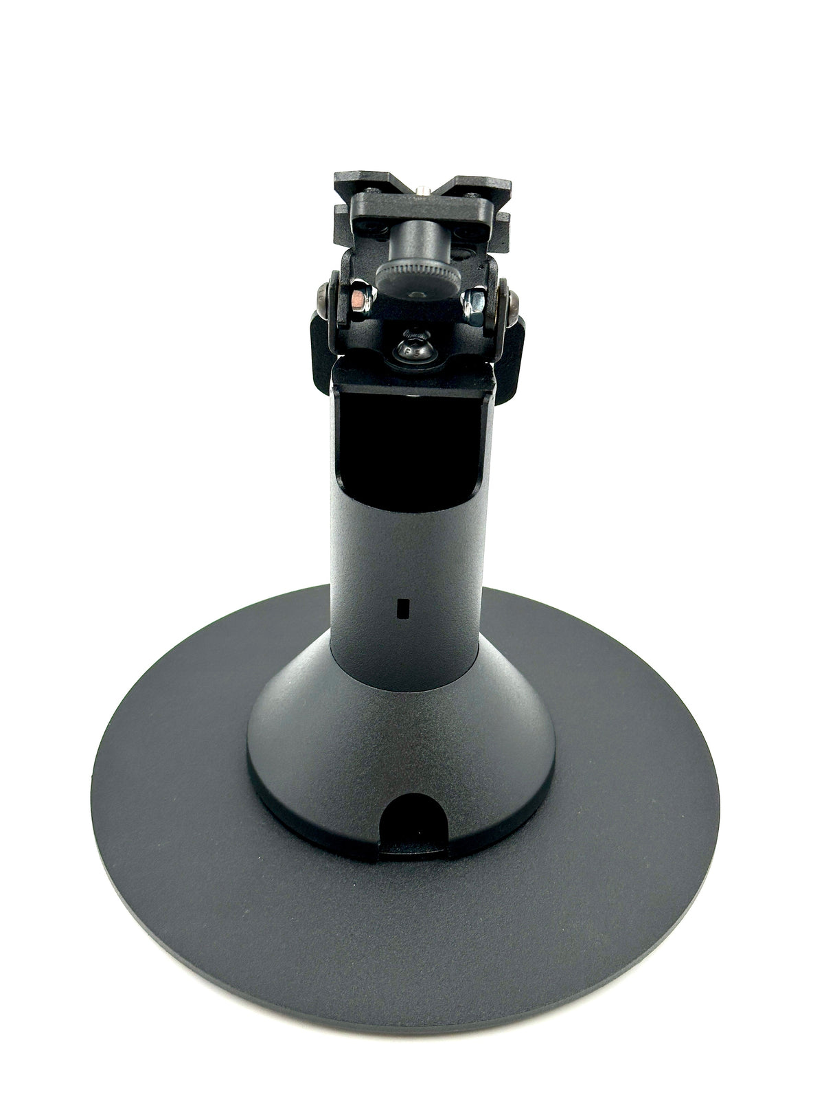 Ingenico Desk 1600 stand, freestanding swivel & tilt metal with round plate, view 3