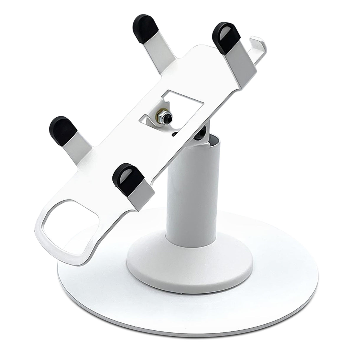 Valor Paytech VL100 stand, low freestanding swivel & tilt with round plate (white)
