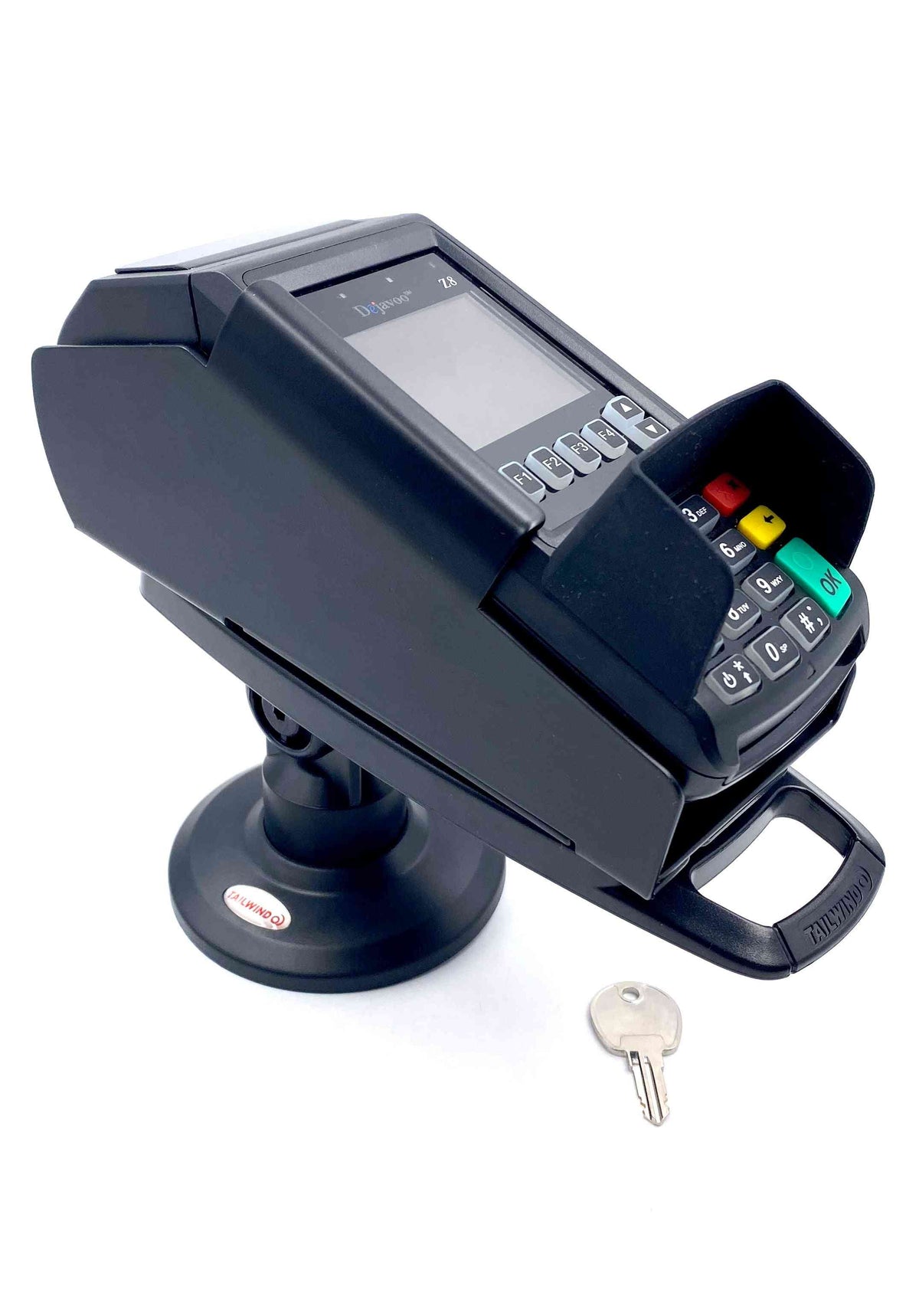 Dejavoo Z8/Z11 stand, havis 3" key locking compact pole mount (fits z8), view 3