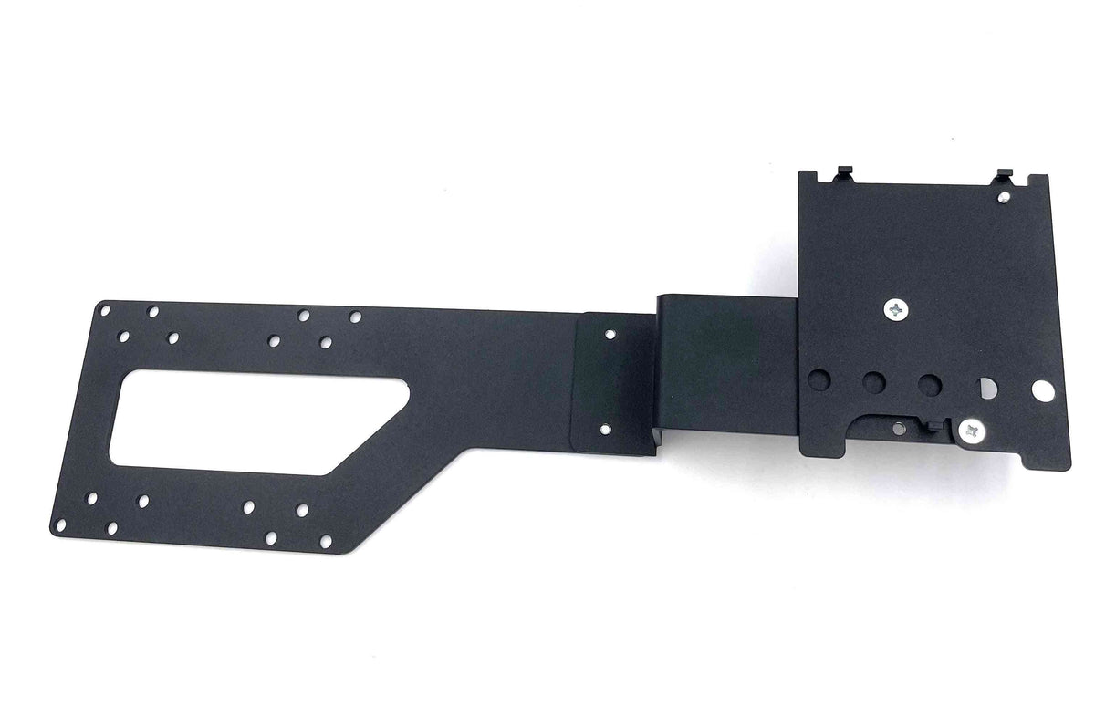 Verifone MX915/MX925/M400/M440 stand, vesa lift mounting system (vms) with long bracket for 19" - 23" monitor (fits m400), view 2