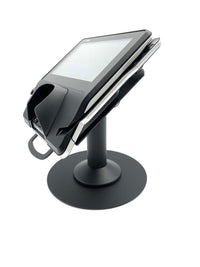 Verifone MX915/MX925/M400/M440 stand, freestanding swivel & tilt with round plate (fits mx915/mx925), view 3