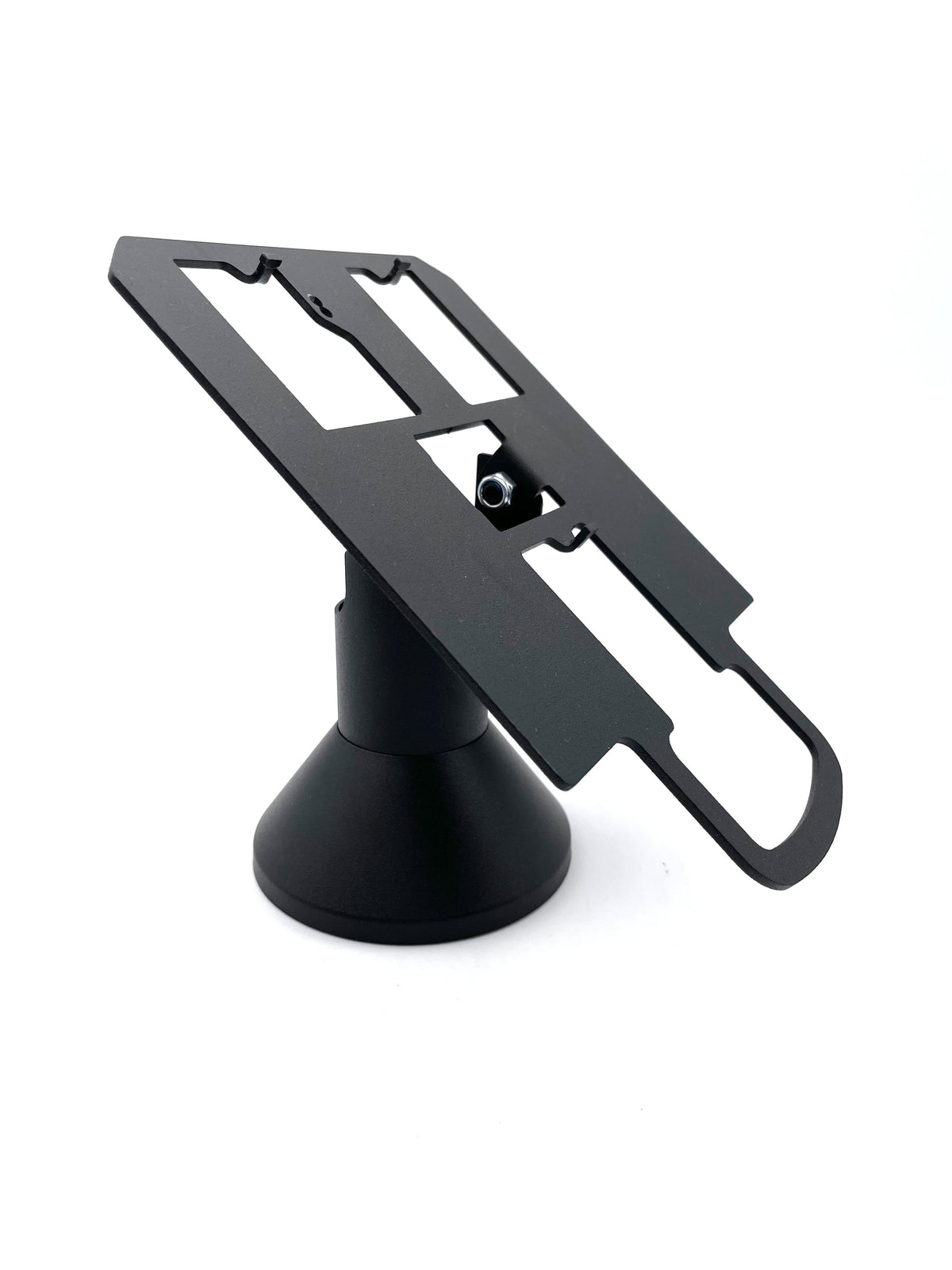 Verifone MX915/MX925/M400/M440 stand, freestanding low swivel with round plate (fits mx915/mx925), view 2