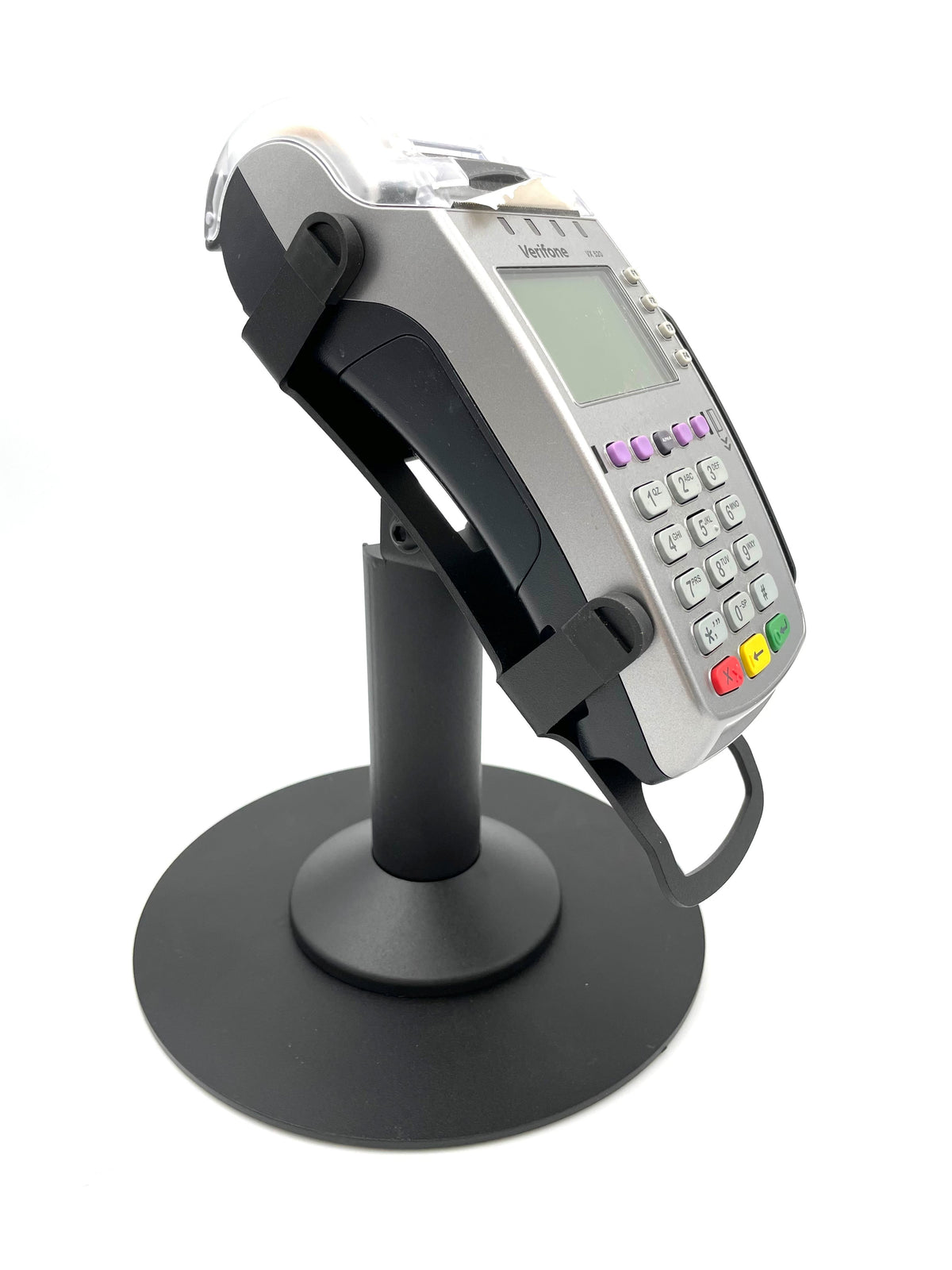Verifone Vx520 stand, freestanding swivel & tilt with round plate, view 4