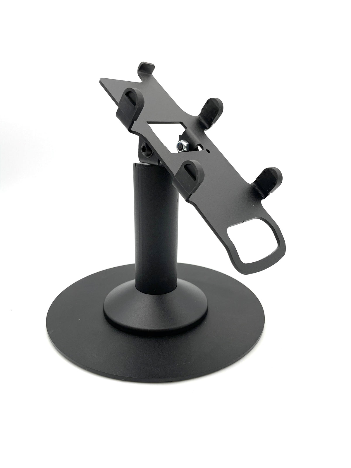 Verifone Vx820 stand, freestanding swivel & tilt metal with round plate