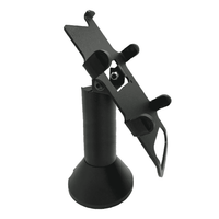 Verifone Vx820 stand, freestanding swivel & tilt metal with round plate, view 3