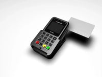 Modern POS terminal with card slot and touchscreen display