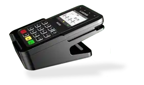 Compact Bluetooth POS device with card reader and display