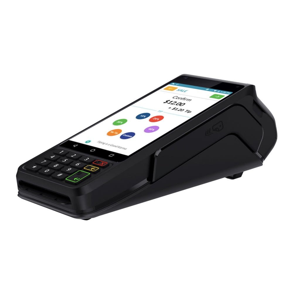 Wireless Dejavoo P3 POS terminal with touchscreen and card reader